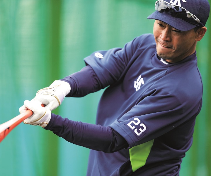 Swallows 青木宣親選手直筆サイン入りバット（本物） （青木 宣親選手 