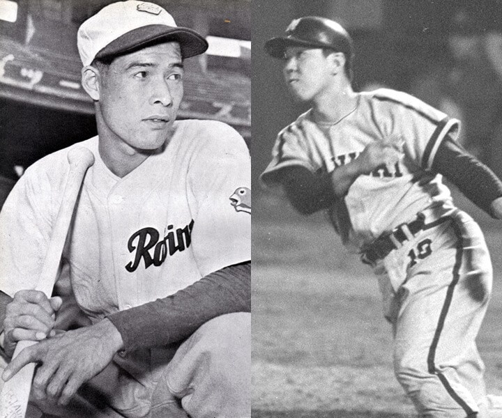 Top 7＞52HR(1963) 南海・野村克也&＜Top 9＞51HR(1950) 松竹・小鶴誠