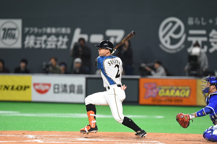 杉谷選手練習用バット 弱く