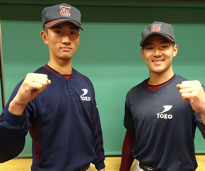 中村優太(桐光学園高・捕手)森駿太(桐光学園高・内野手) 全国制覇を 