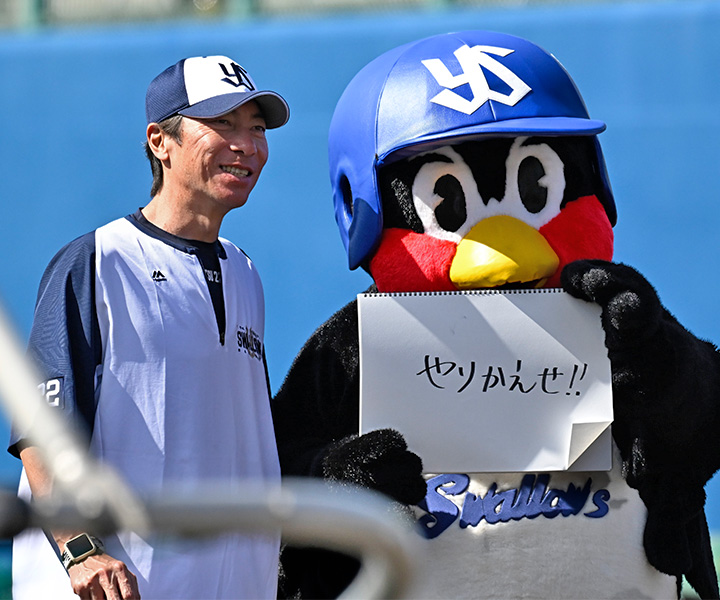 ヤクルトスワローズ 高津臣吾監督 グランドコート ヤクルト・高津臣吾