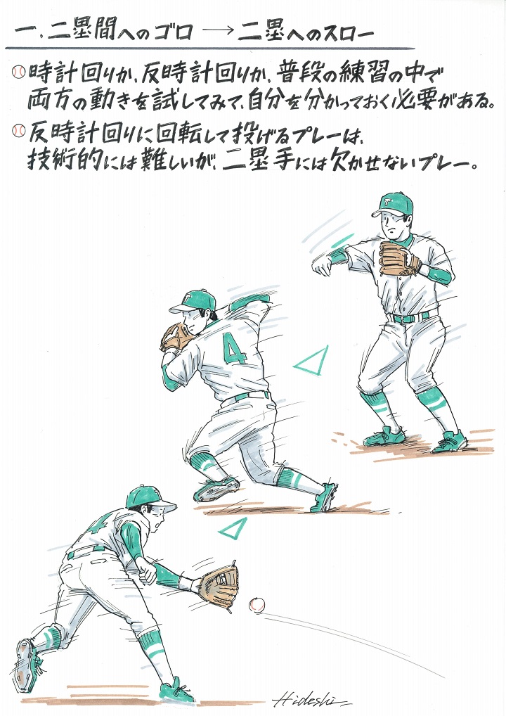 セカンドの二塁へのスローイングをマスターするには 後編 元広島 野村謙二郎に聞く 野球 週刊ベースボールonline