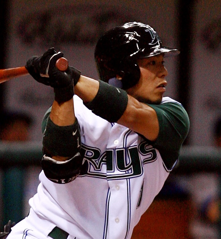 稀少品】岩村明憲タンパベイ・レイズ2008ワールドシリーズユニフォーム