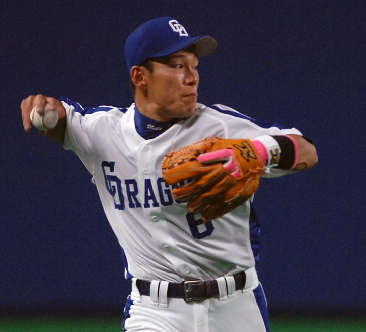 内野手 内野守備で構えるとき正対する どちらかの足を前後する