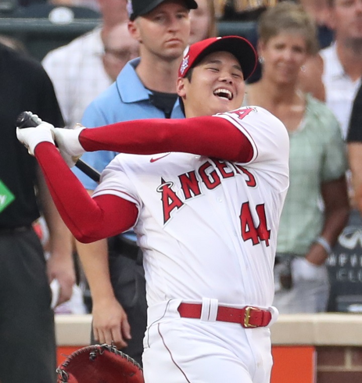 大谷翔平 延長戦の末に1回戦で敗れる Mlbホームランダービー結果 野球コラム 週刊ベースボールonline
