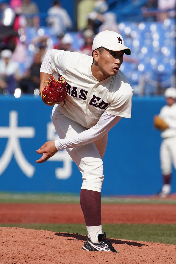 ドラフト ロッテ3位 小島和哉 早大 東京六大学リーグ通算勝 早大の主将兼エース プロ野球ドラフト会議 野球 週刊ベースボールonline