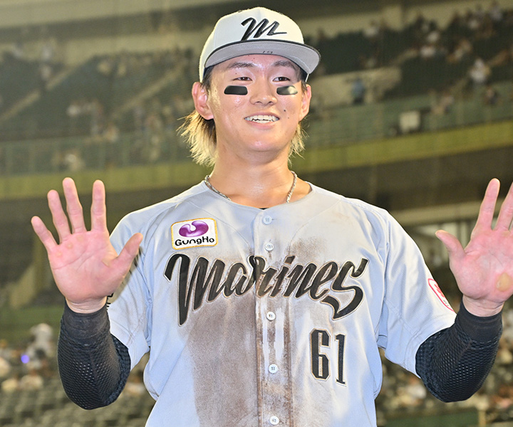 山本大斗様の魅力あるものです。 ロッテ・山本大斗「強く、多く振るというテーマがあるので、それは